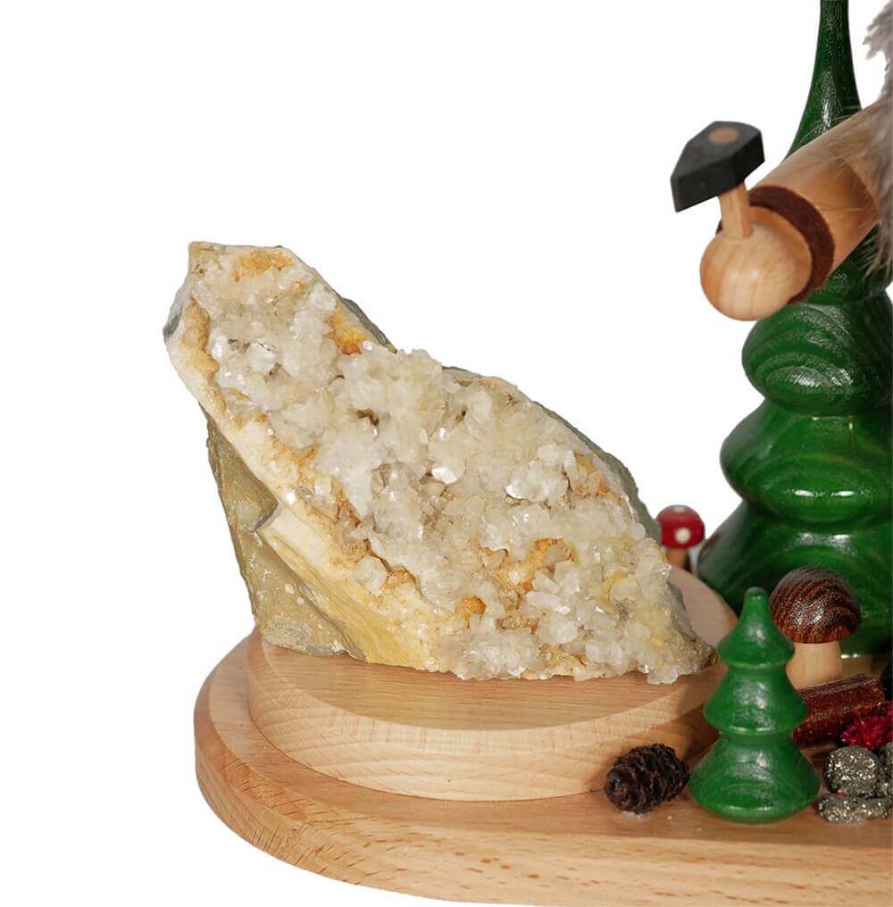 Smoking man gnome Hauer, 26 cm by DWU Drechselwerkstatt Uhlig_3