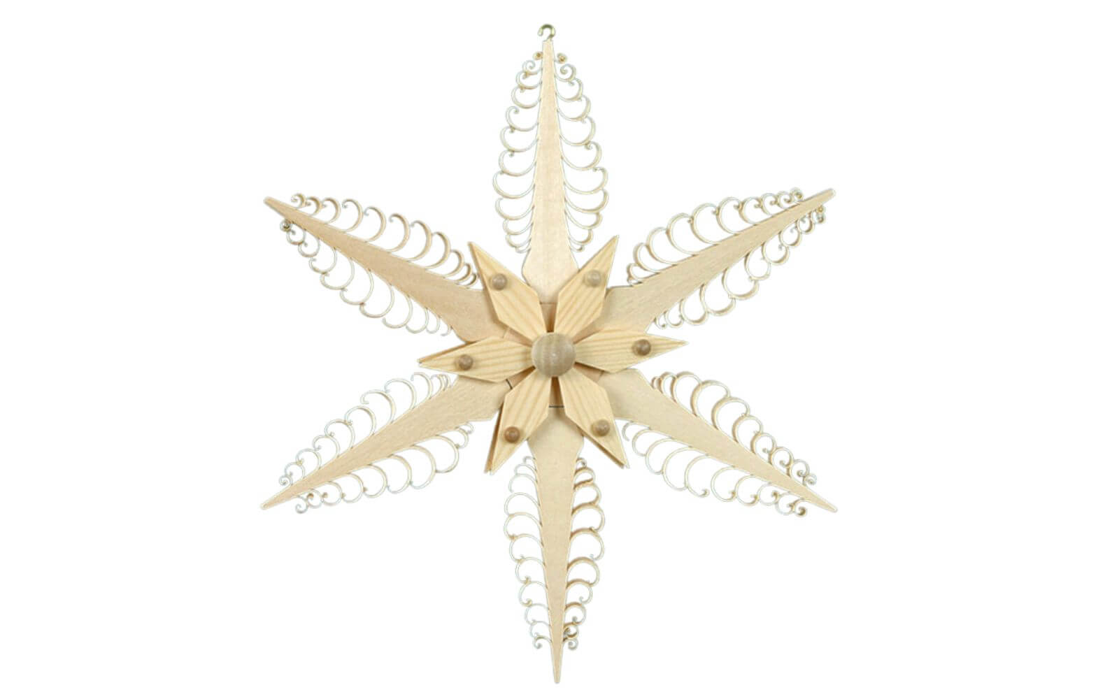 Window decoration wooden star, diameter 19 cm by Martina Rudolph