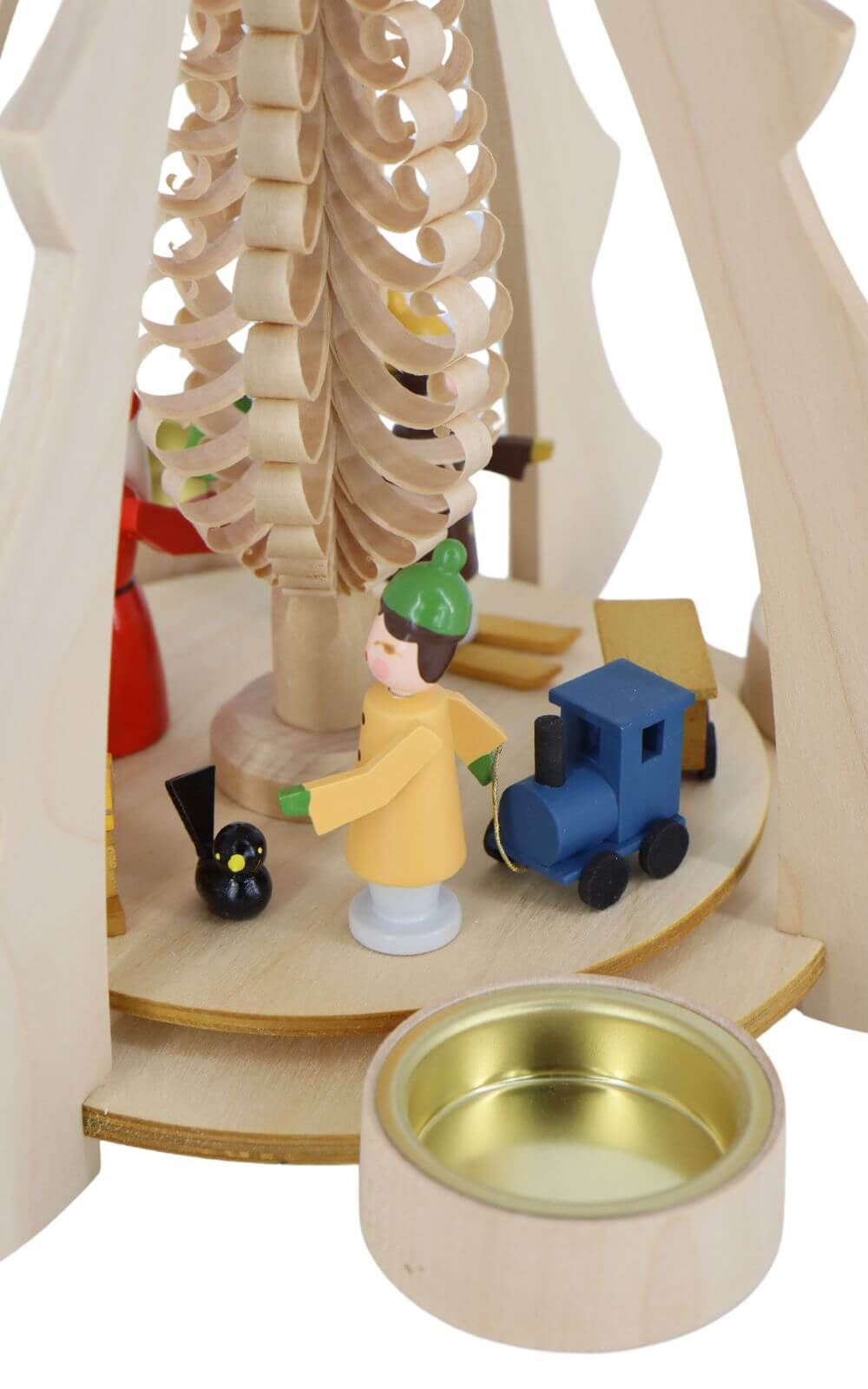 Tea light pyramid with Santa Claus, 33 cm by Volker Zenker_4