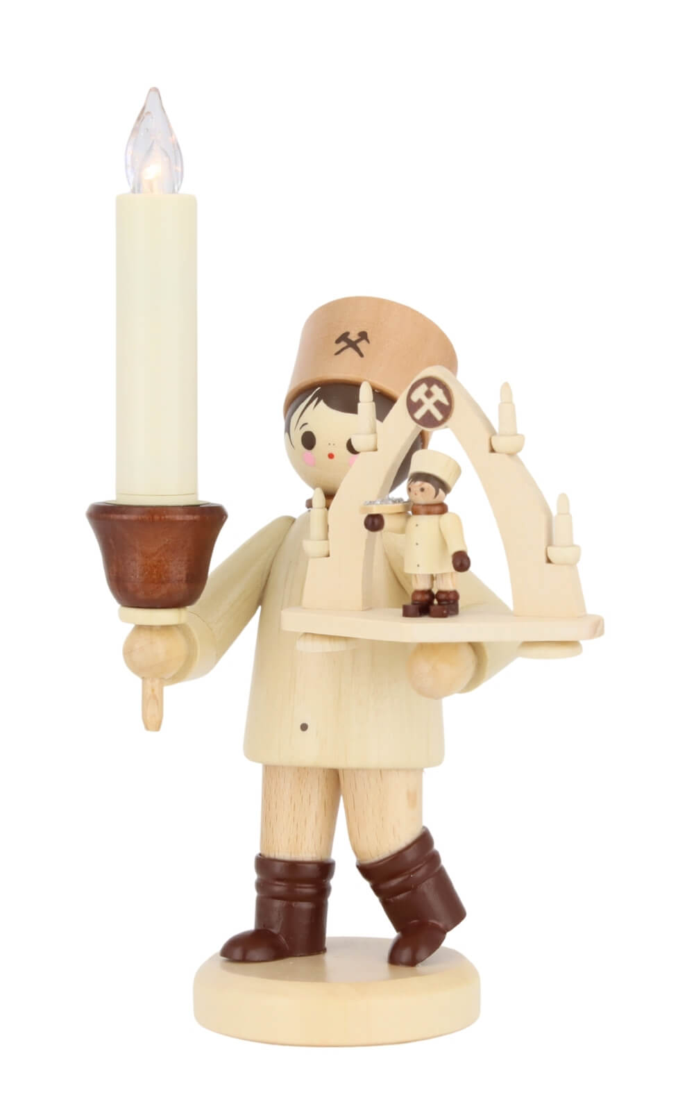 Miner with bow and lumix candle, 1475.5 in cm by Romy Thiel_2