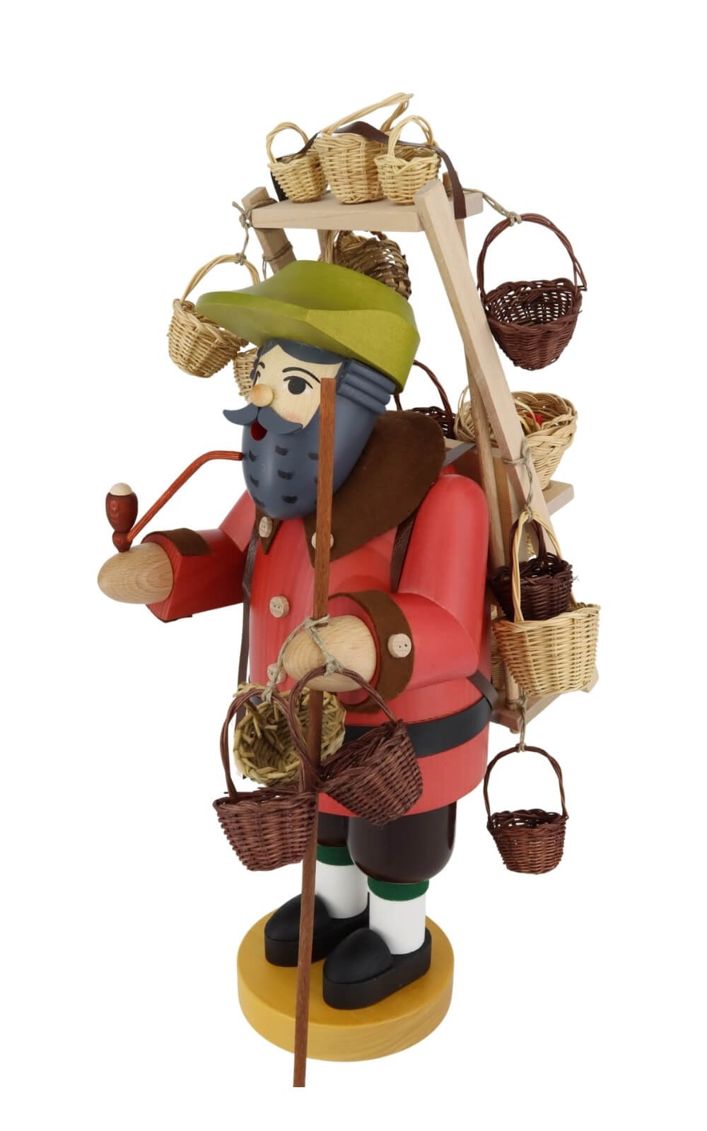 Smoking Man Basket Merchant, 41 cm / 16,1 inch by Richard Glässer3