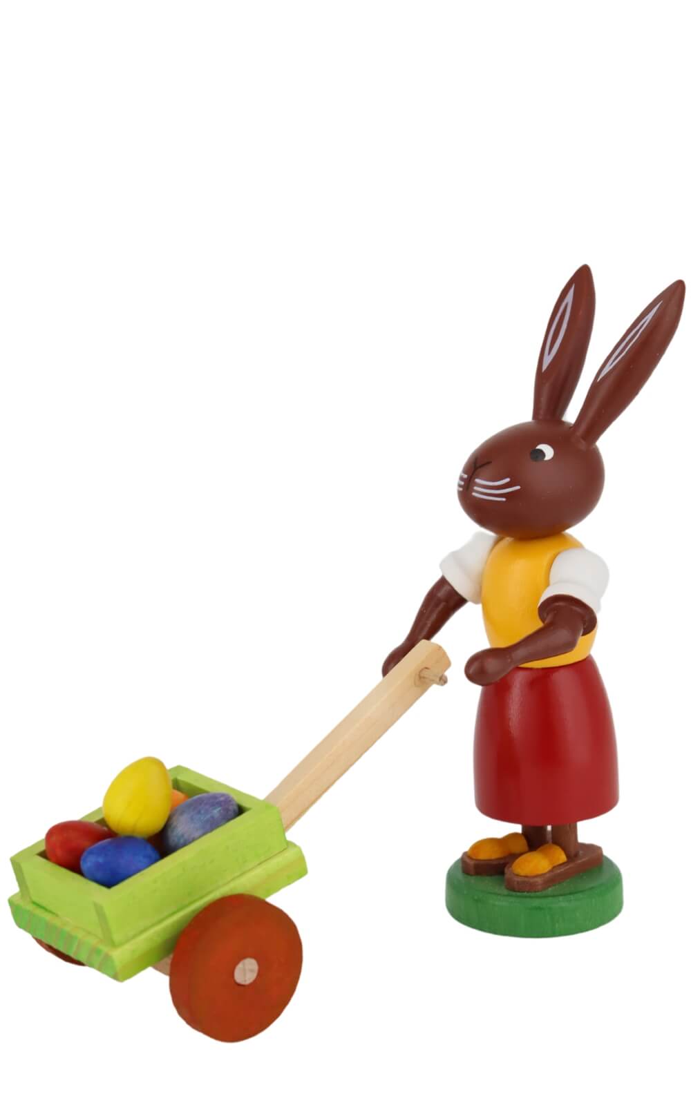 Easter bunny with egg cart, 9 cm by Thomas Preißler_3