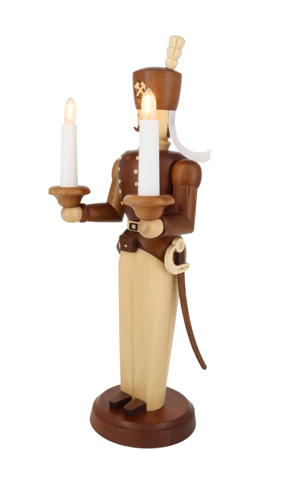 Angel and miner, natural, electrically illuminated, 40 cm by Müller Kleinkunst_9