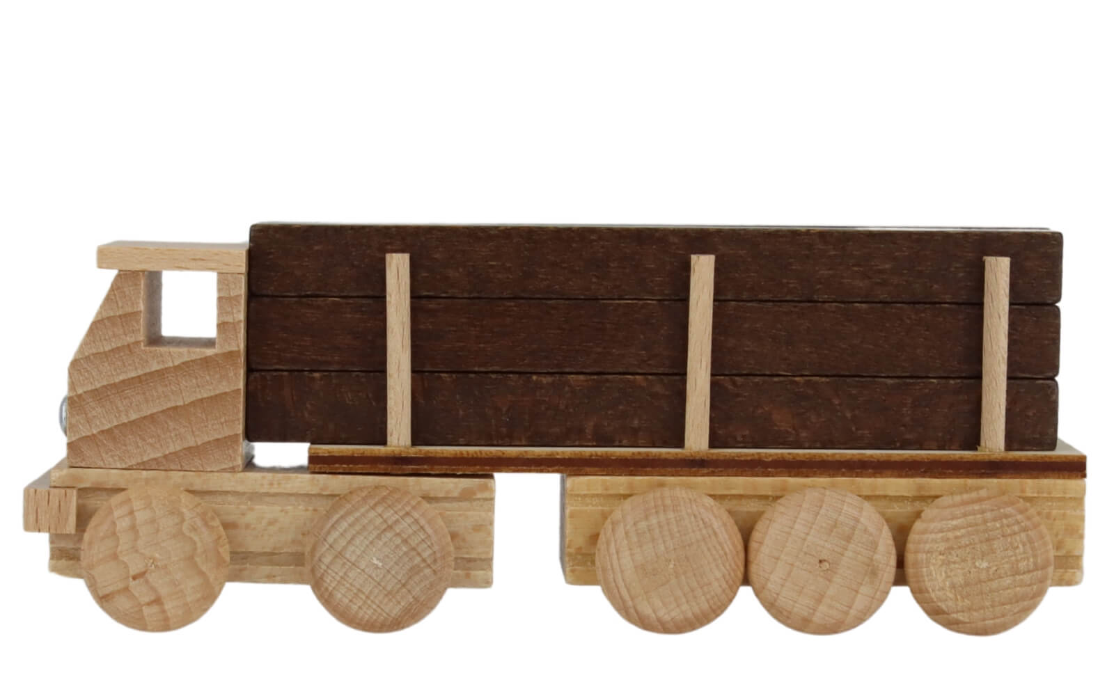 Wooden car articulated truck long timber, natural by Ebert GmbH_3