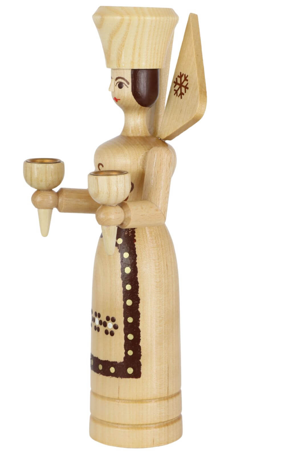 Christmas angel for wax candles, natural, 26 cm by SEIFFEN.COM_3
