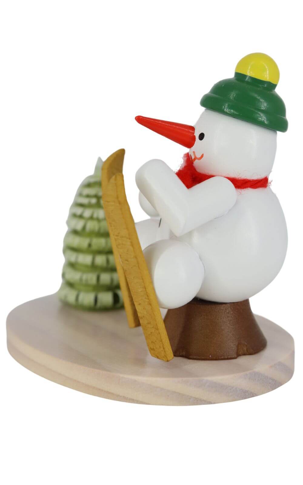 Miniature snowman ski accident, 7 cm, colored by Ralf Zenker_3