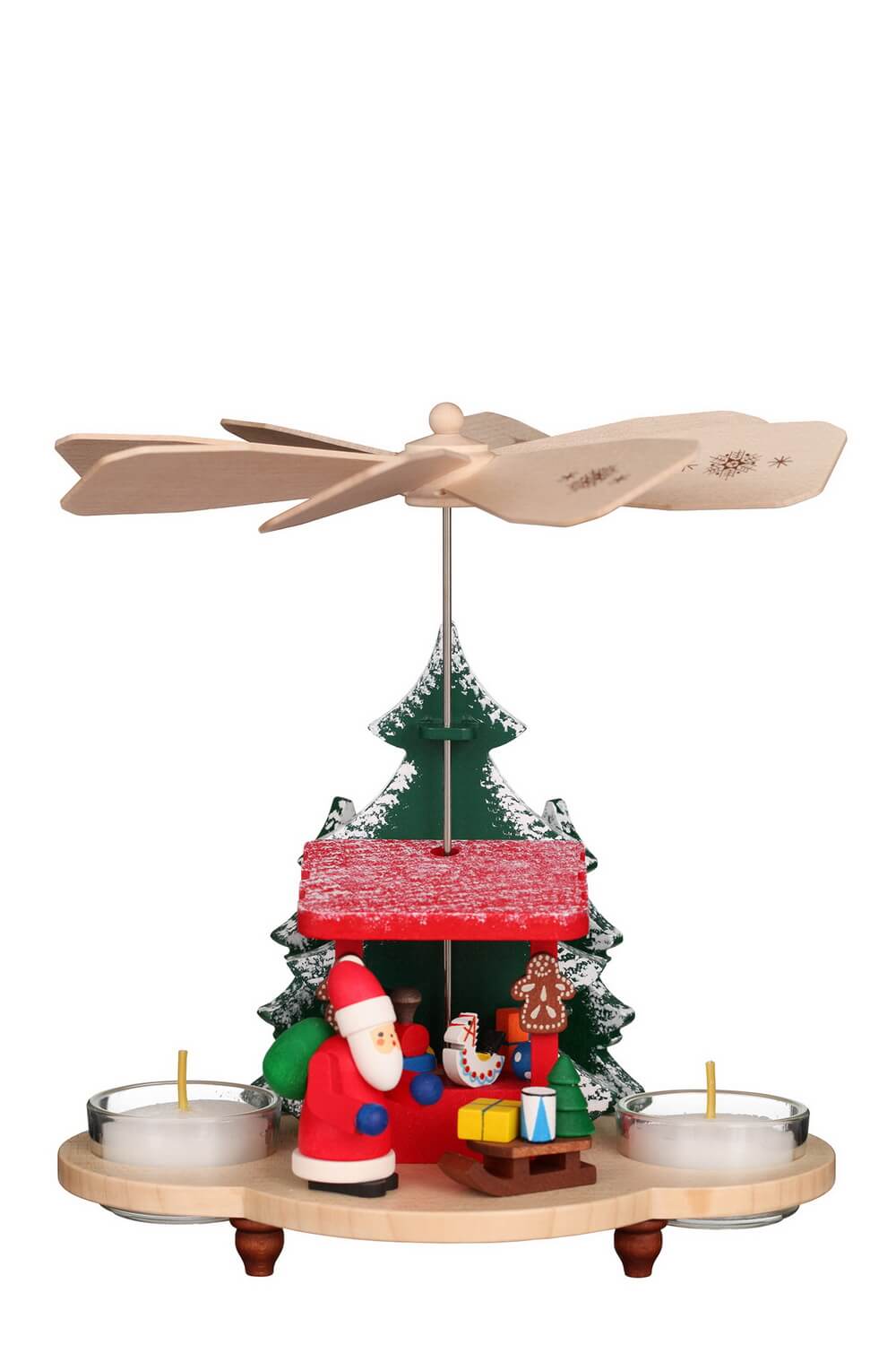 Pyramid Santa Claus on Striezelmarkt, 20 cm by Christian Ulbricht
